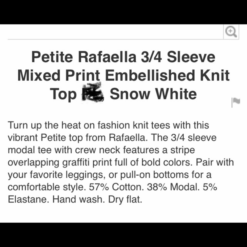 NWT- Rafaella Knit Top - Picture 7 of 7
